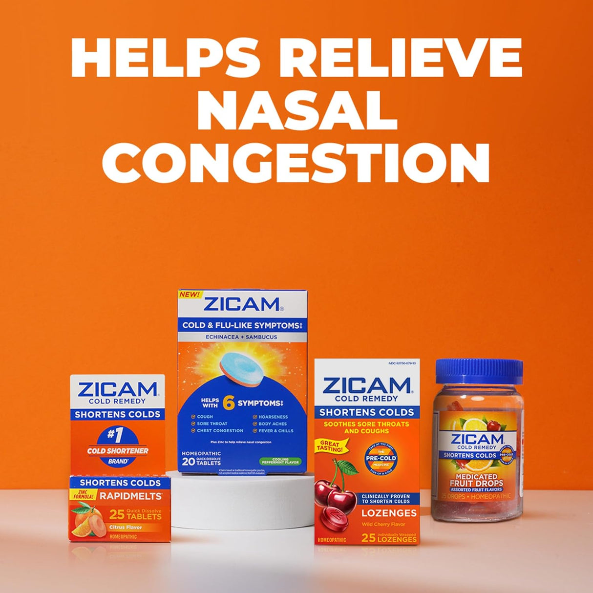 Zicam Remedio Rápido de Zinc, Citrus, 25 Pastillas