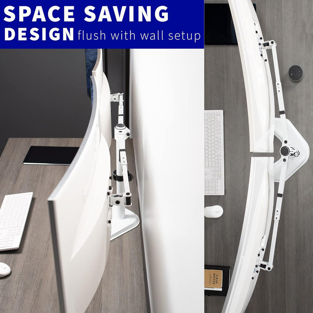 Soporte Doble para Monitor VIVO, Telescópico, STAND-TS38BW