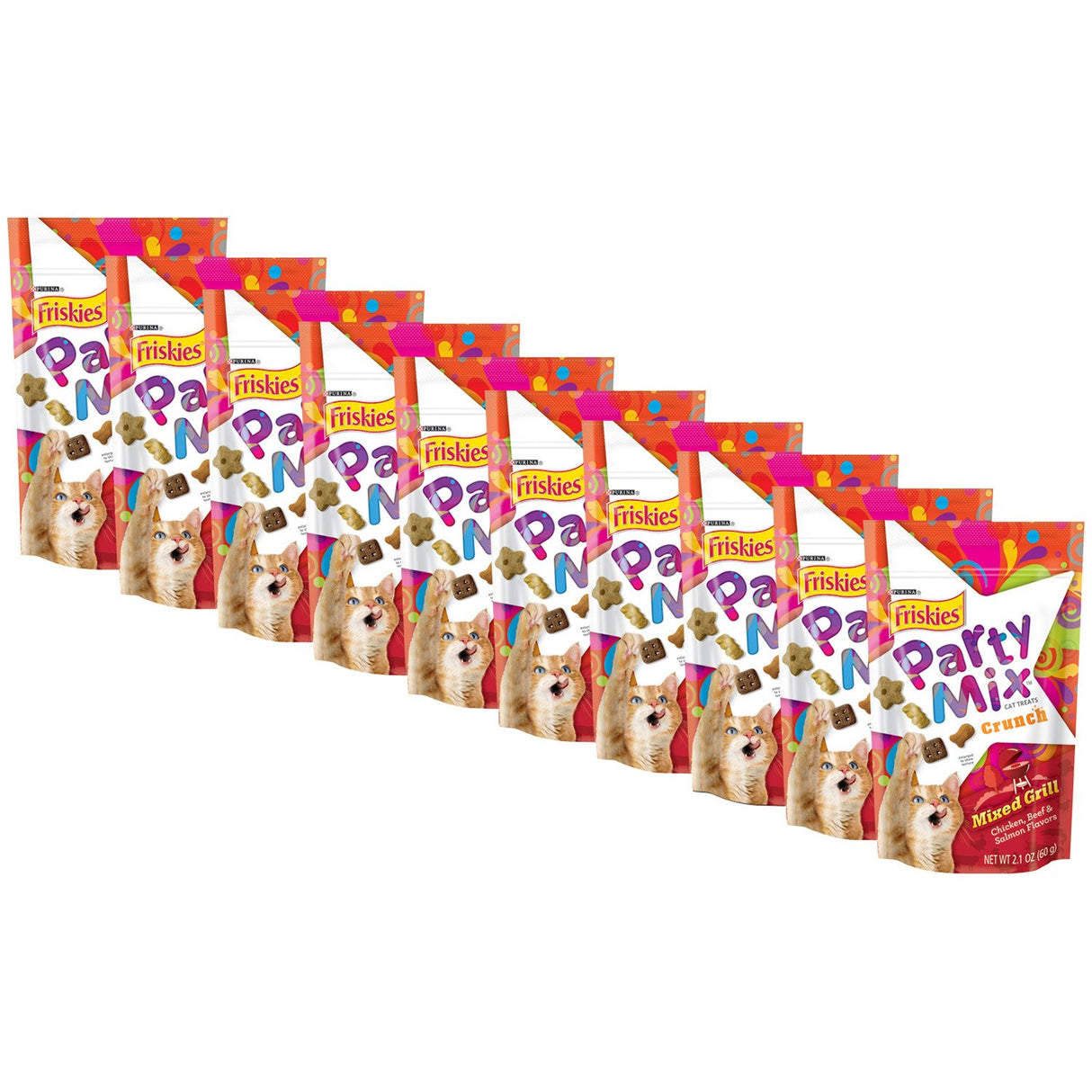 Convites del gato de Purina Friskies Party Mix Adult - (10)