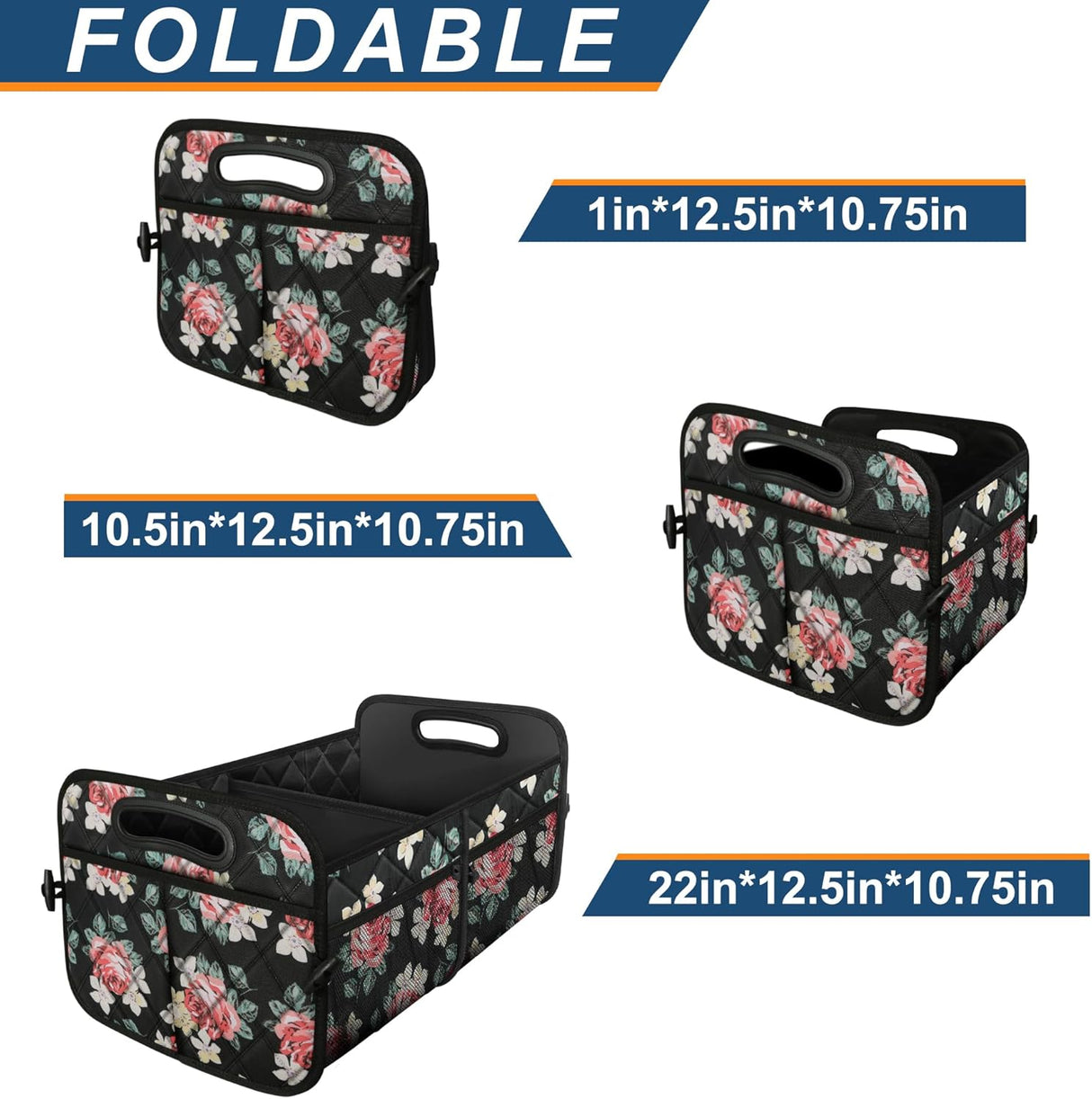 Organizador de Maletero Deosk, 6 Bolsillos, 50L, Plegable