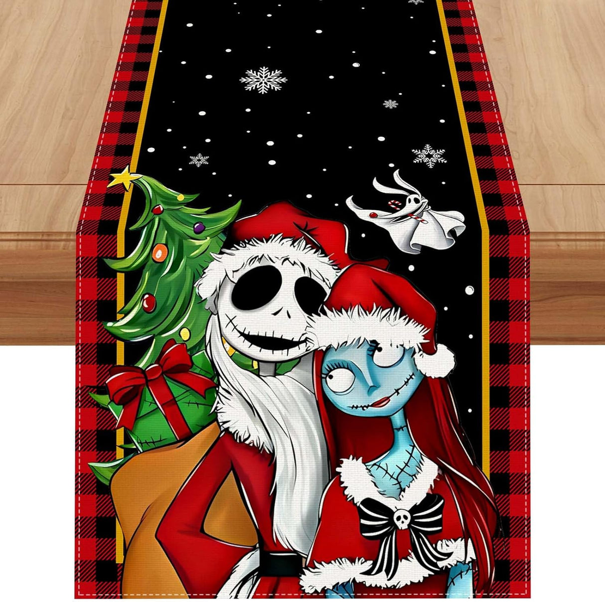 Caminera de Mesa Navidad Jack Skellington y Sally 72 Pulgadas