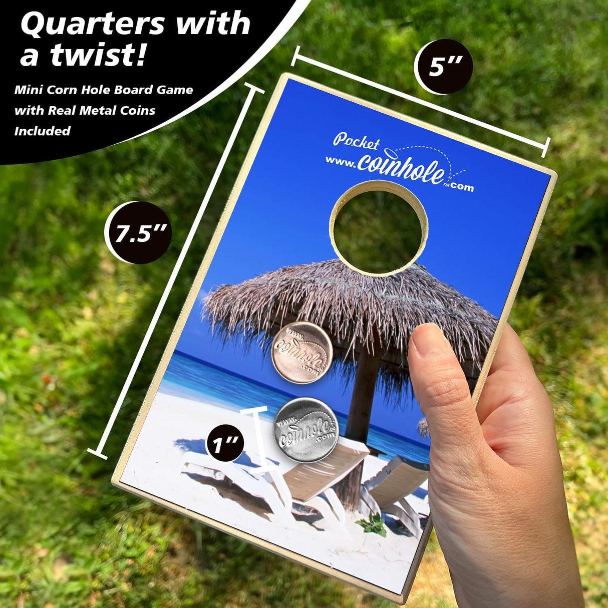 Juego de Mesa de Cornhole | Juego de Fiesta Portátil Mini