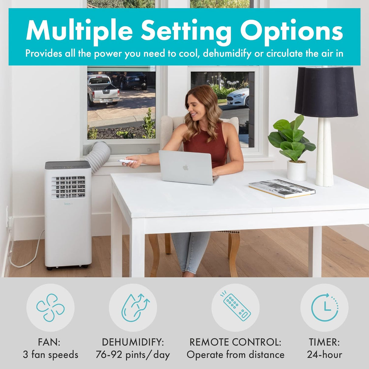 Aire Acondicionado portátil SereneLife SLPAC805W