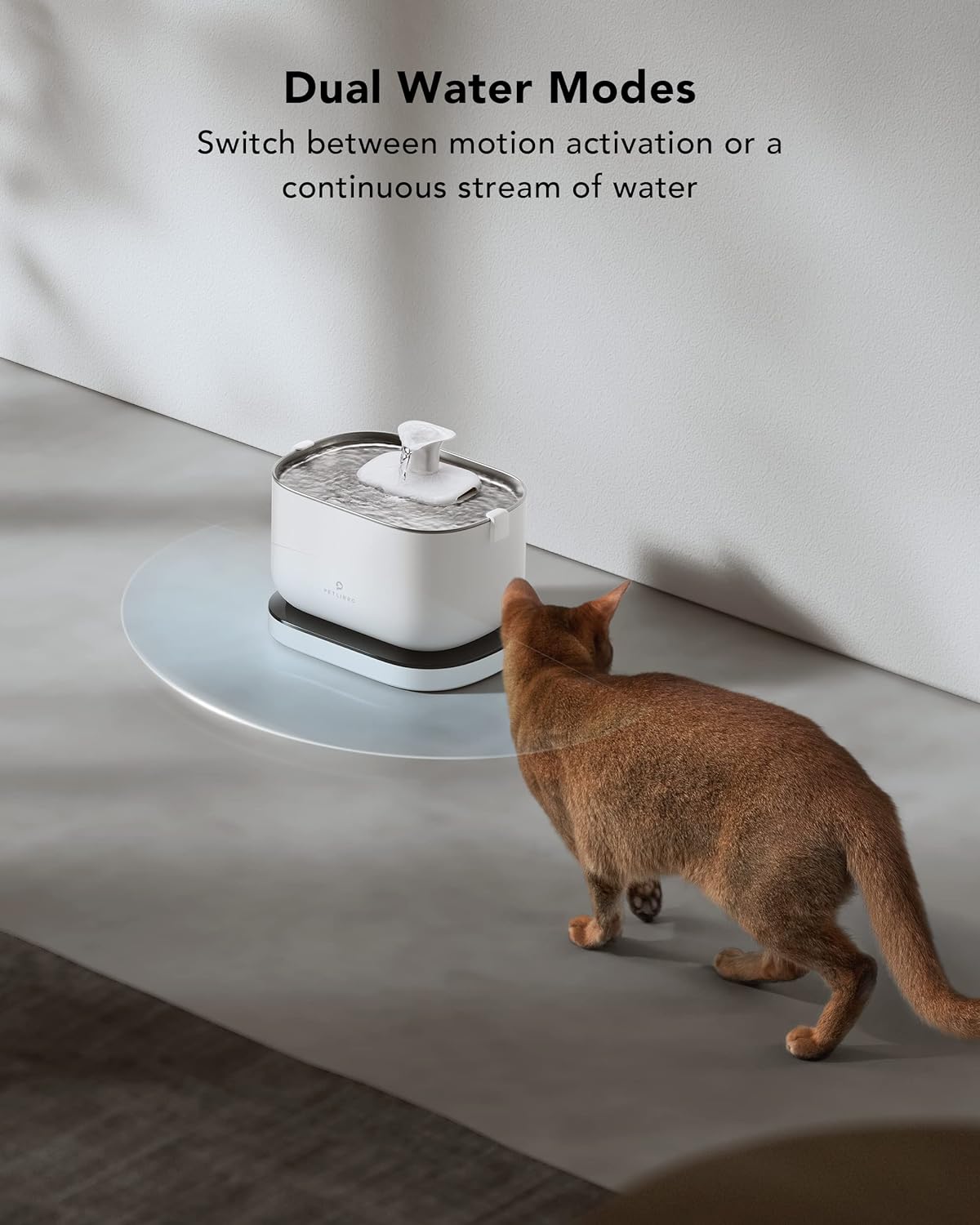 Fuente de agua inalámbrica para gatos PLWF115 PETLIBRO