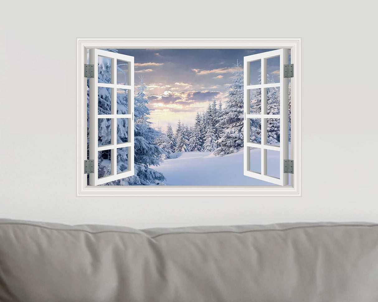 Adhesivo de pared para ventana, mural de pared de ventana