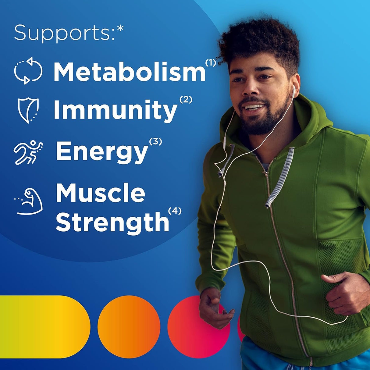 Suplemento Centrum MultiGummies Gummy para hombres, 170 und