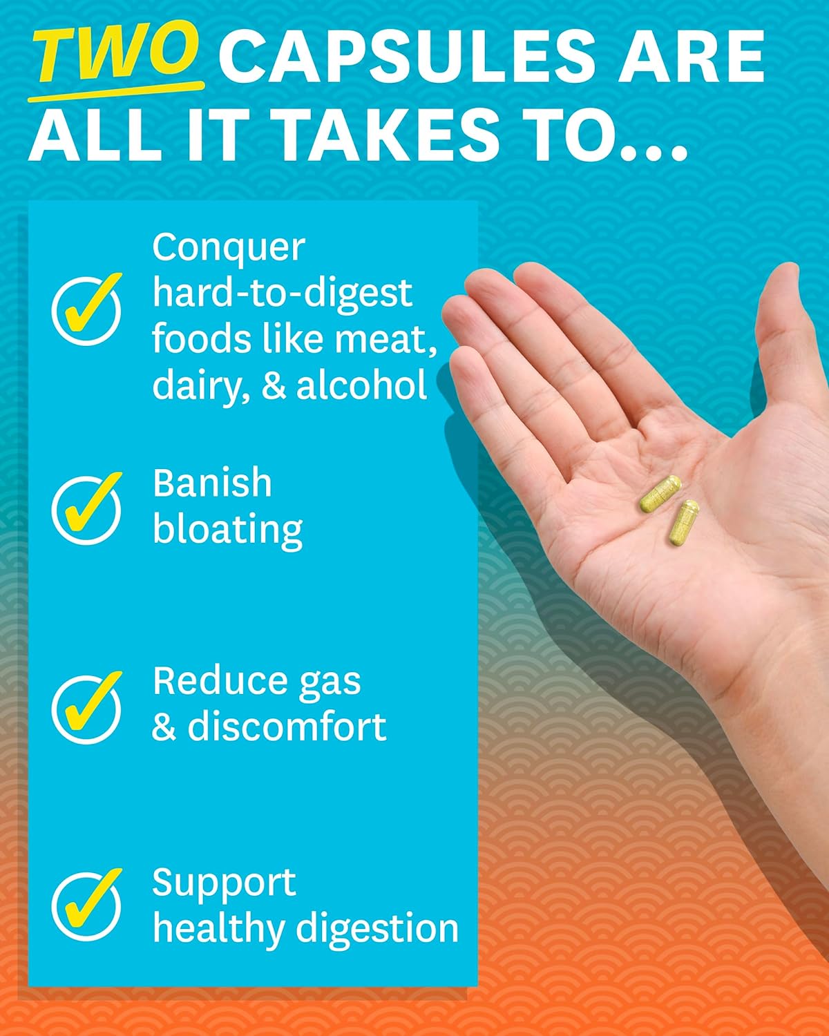 Suplemento Probióticos enzimas digestivas para la hinchazón