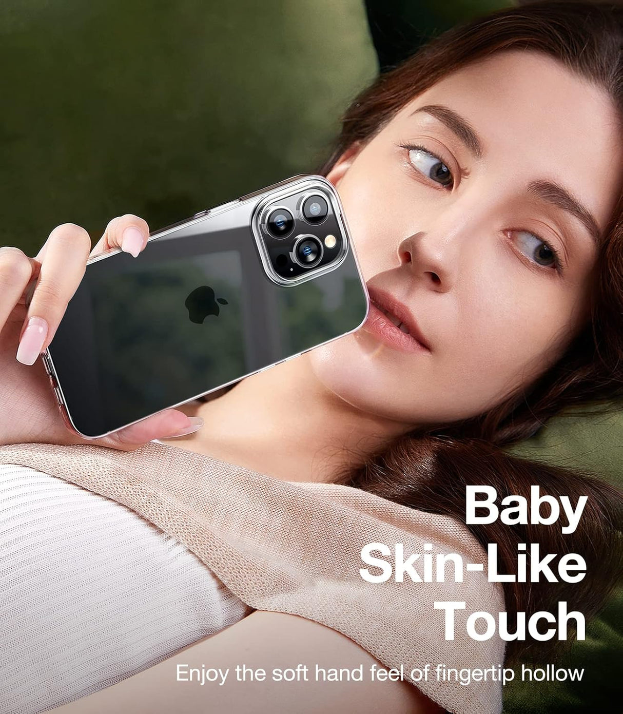 Funda transparente diseñada ultrafina de silicona suave