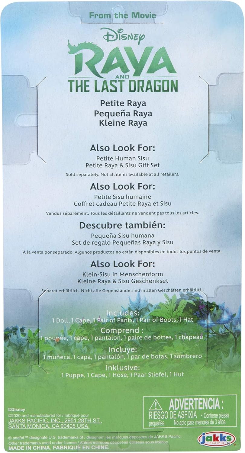 Muñeca Petite Raya - Jakks Pacific - Raya y El Último Dragón