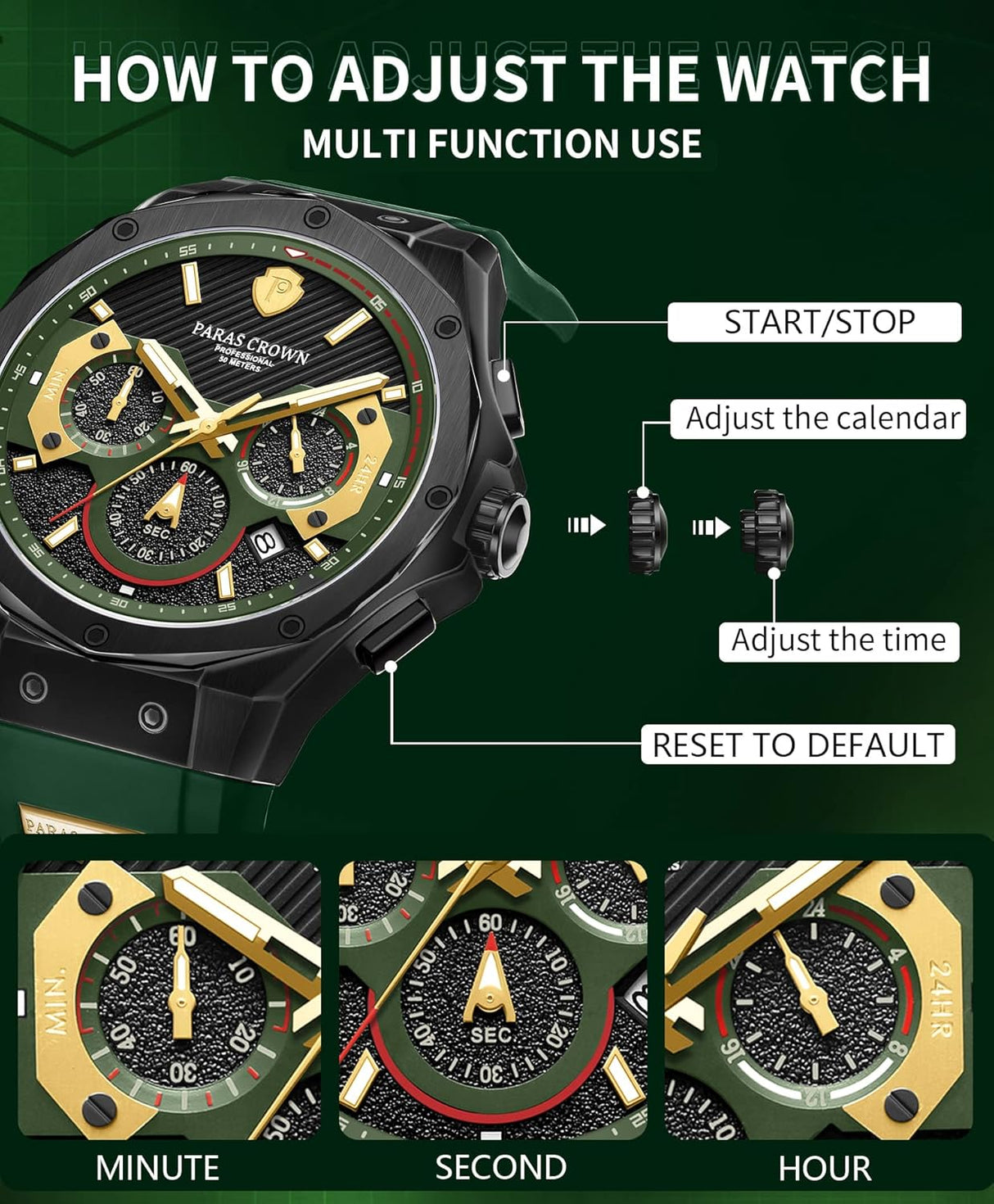 Relojes para hombre Moda con Correa de silicona