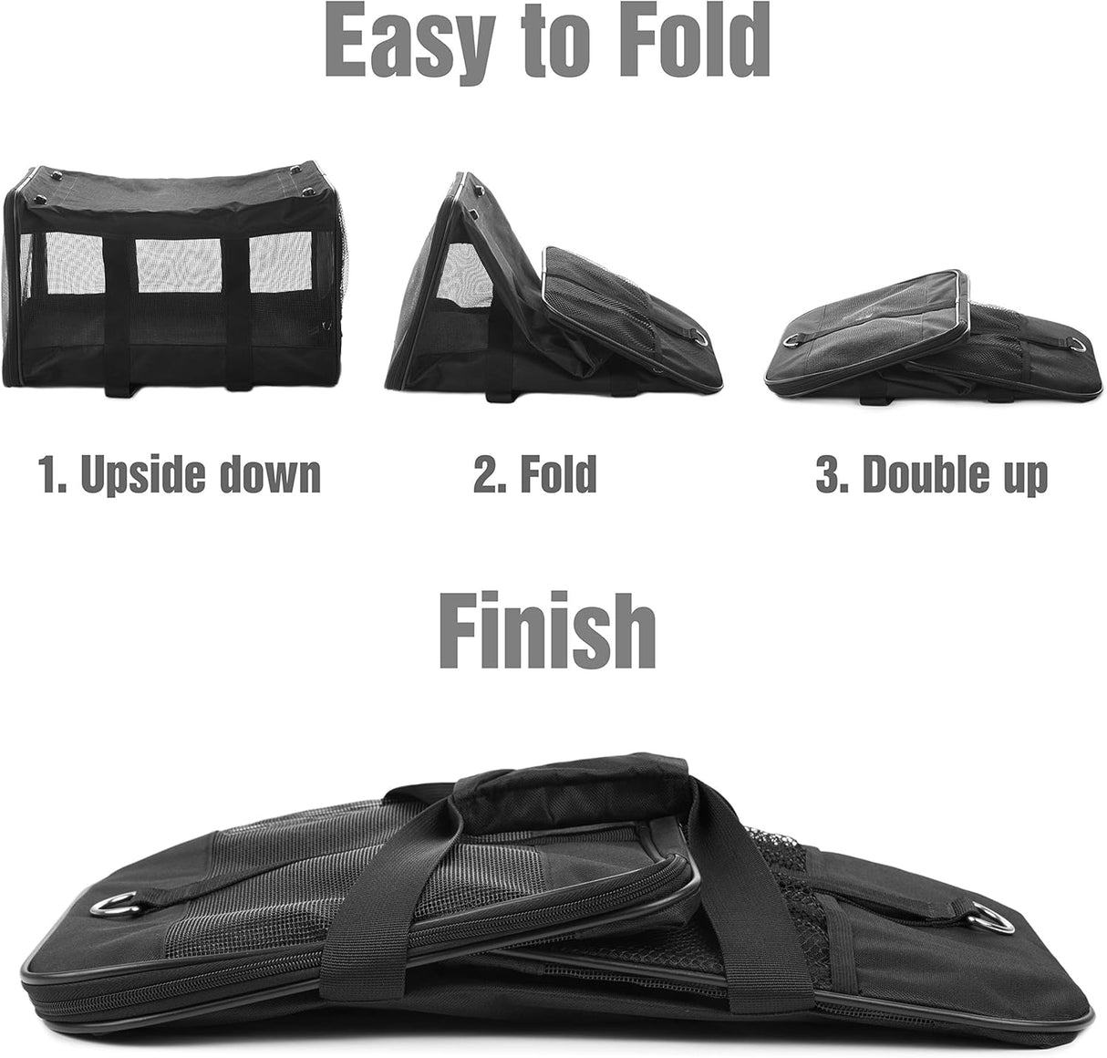 Transportadora HITCH ScratchMe para Mascotas, Suave y Aprobada (L)