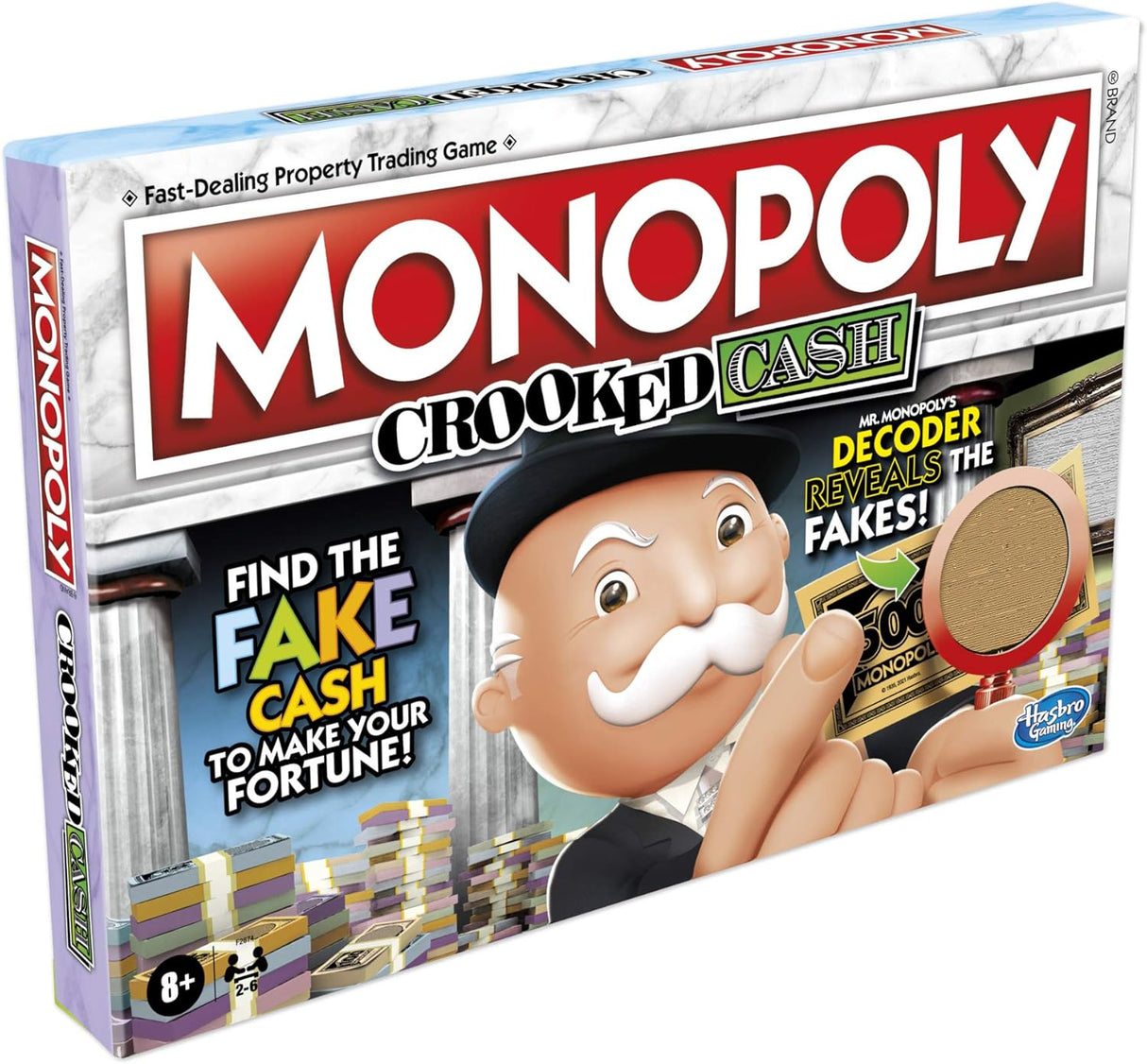 Monopoly Dinero Doblado, Juego Familiar con Mr. Decoder, Para 2-6
