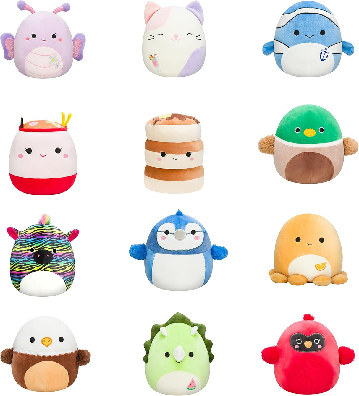 Peluche oficial Kellytoy de 8 pulgadas Paquete de tres cajas