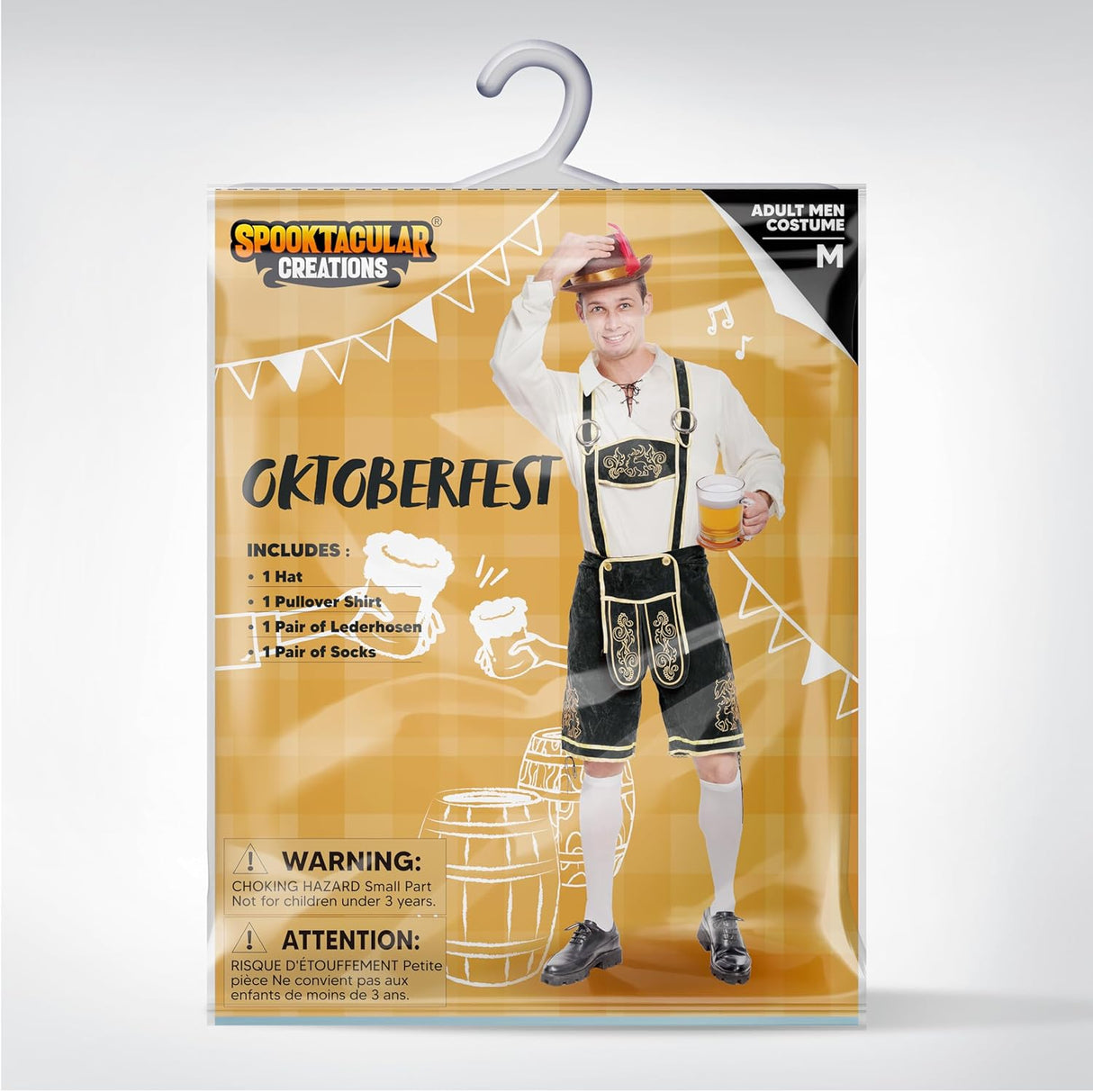 Disfraz Oktoberfest Creations, incluye sombrero y set