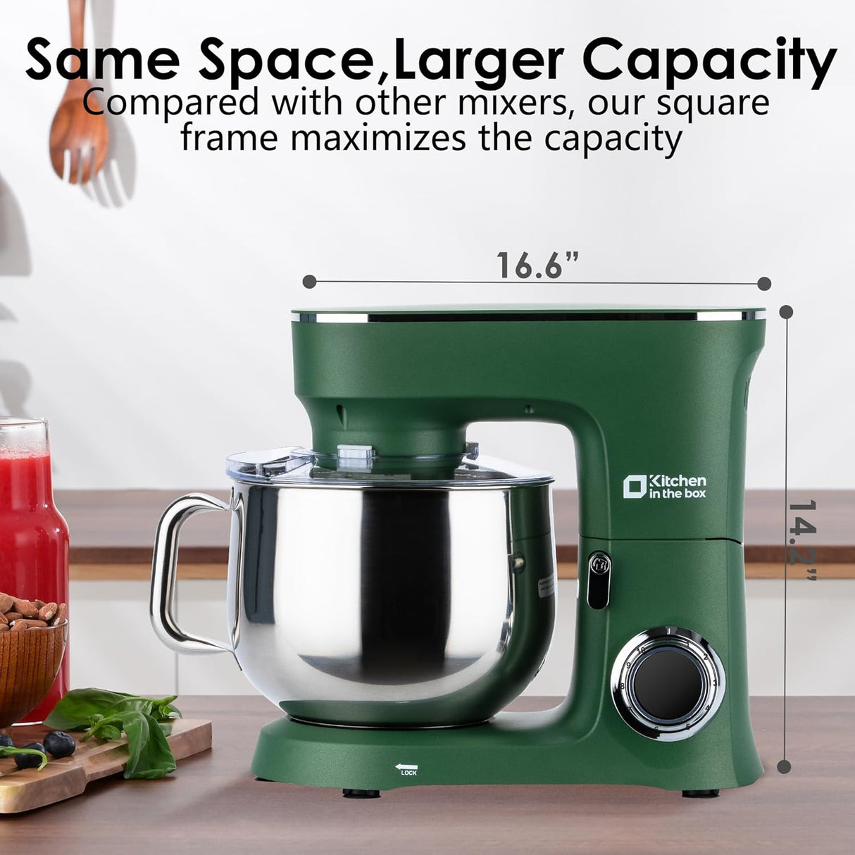 Mezcladora de Cocina Kitchen in the Box 900W 8.5QT 10 Velocidades