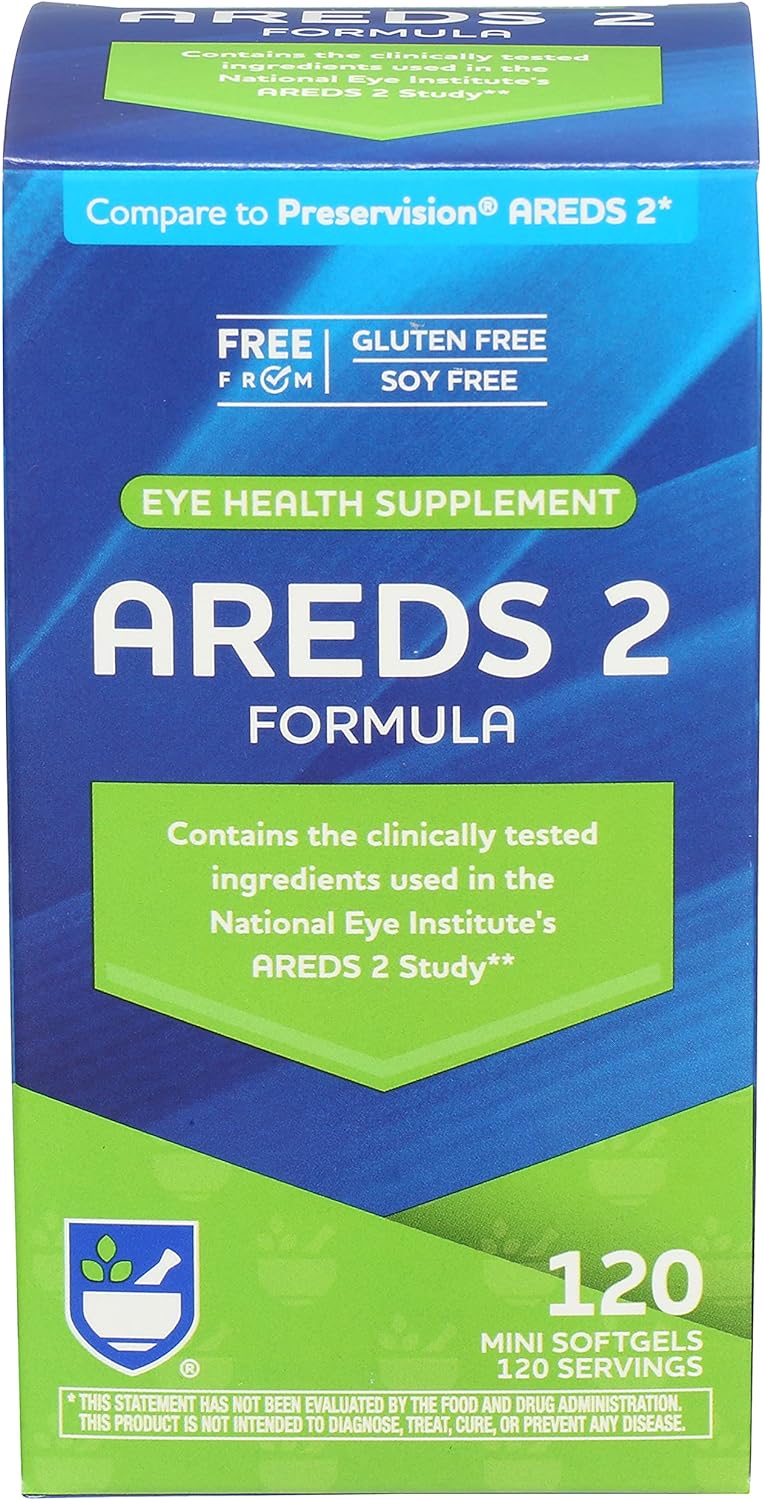 Rite Aid AREDS 2 cápsulas blandas – 120 un salud ocular