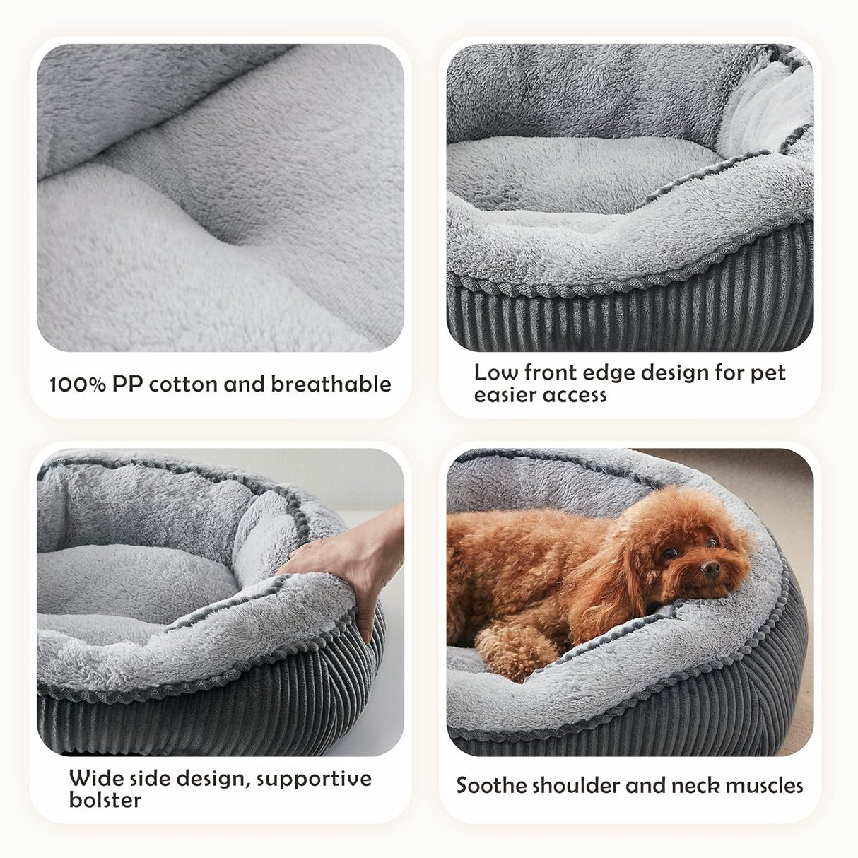 Cama ortopédica para perros SIWA, lavable, diseño lujoso