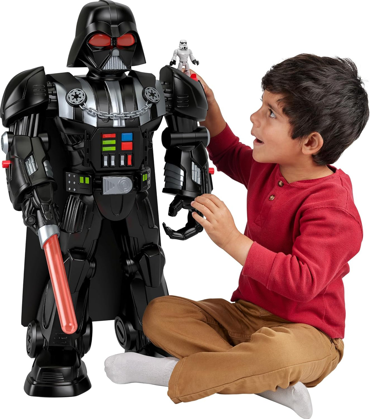 Imaginext Star Wars Darth Vader Bot 2+ Ft Toy con luces y sonidos