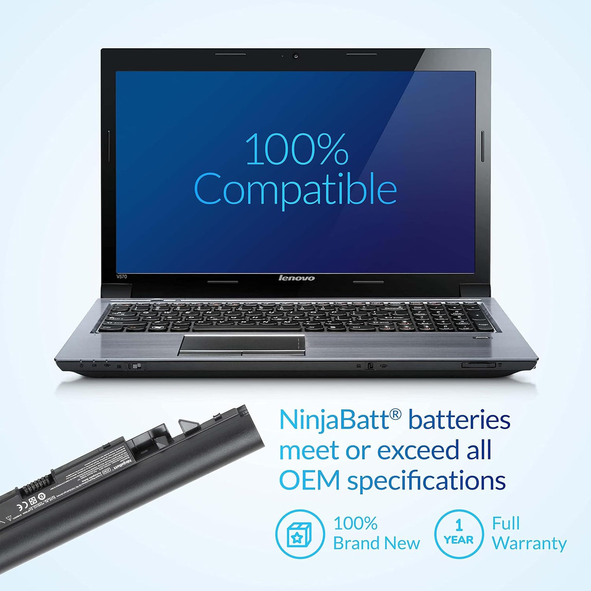 Batería para HP, alto rendimiento de 2200mAh HS04 NinjaBatt