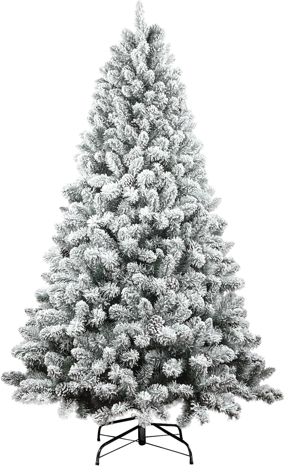 Árbol de Navidad Artificial 5FT Maylaviu, 600 Ramas, Base Metálica