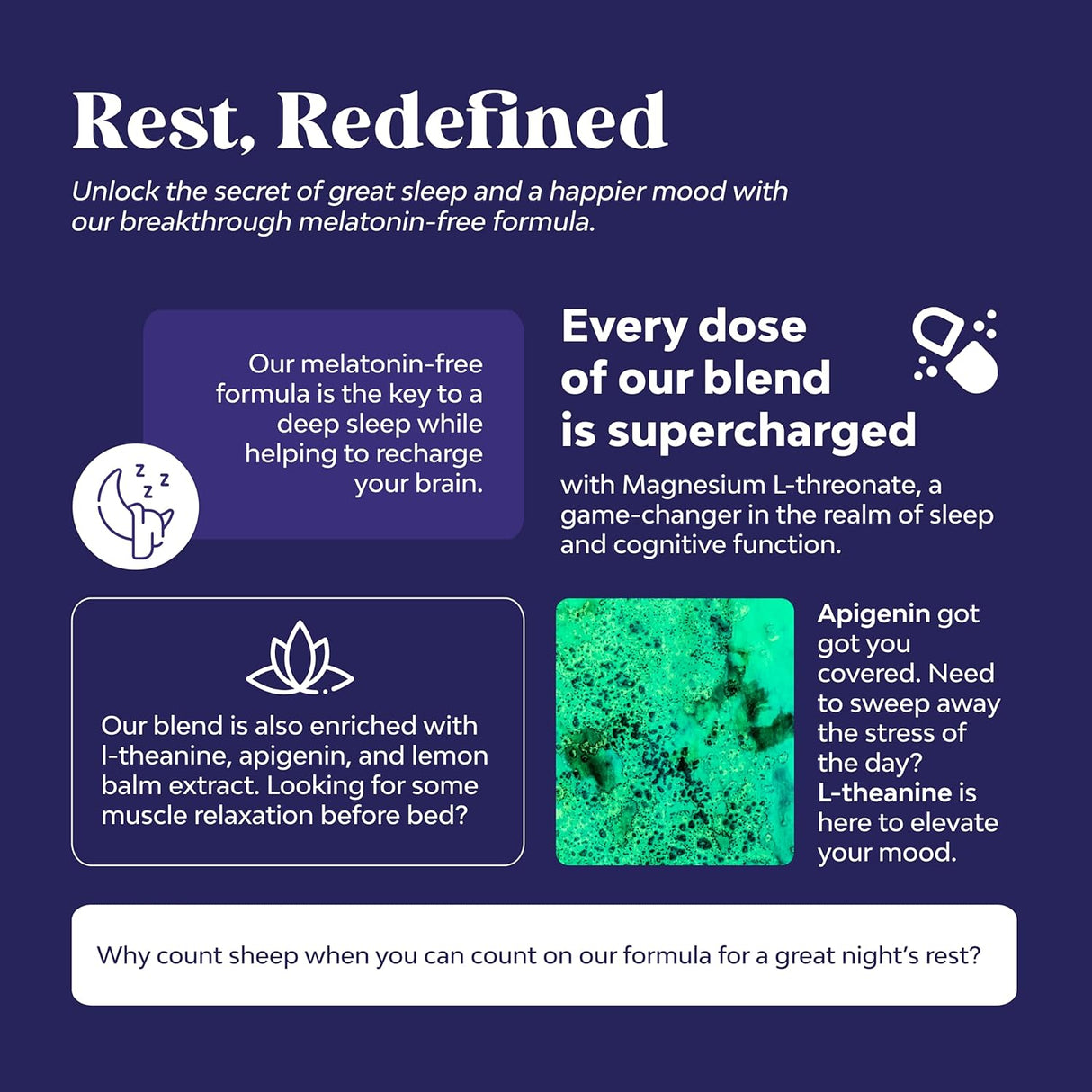 Suplemento de magnesio para dormir de alta absorción