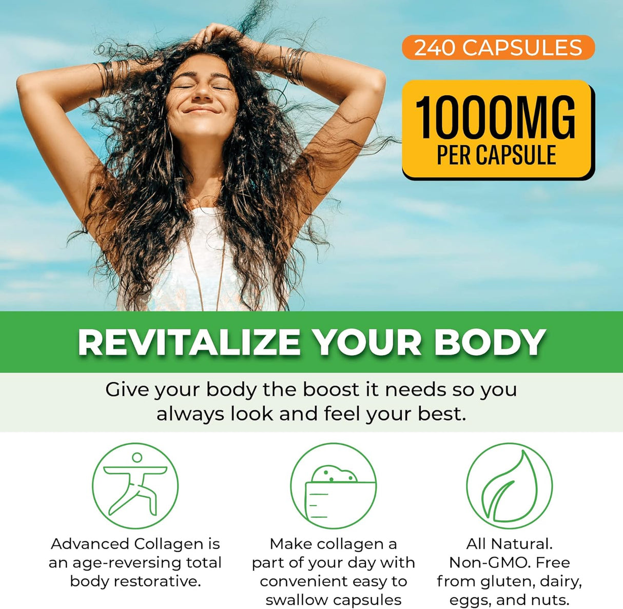 Suplementos Alimenticios Pastillas de colágeno y vitamina C