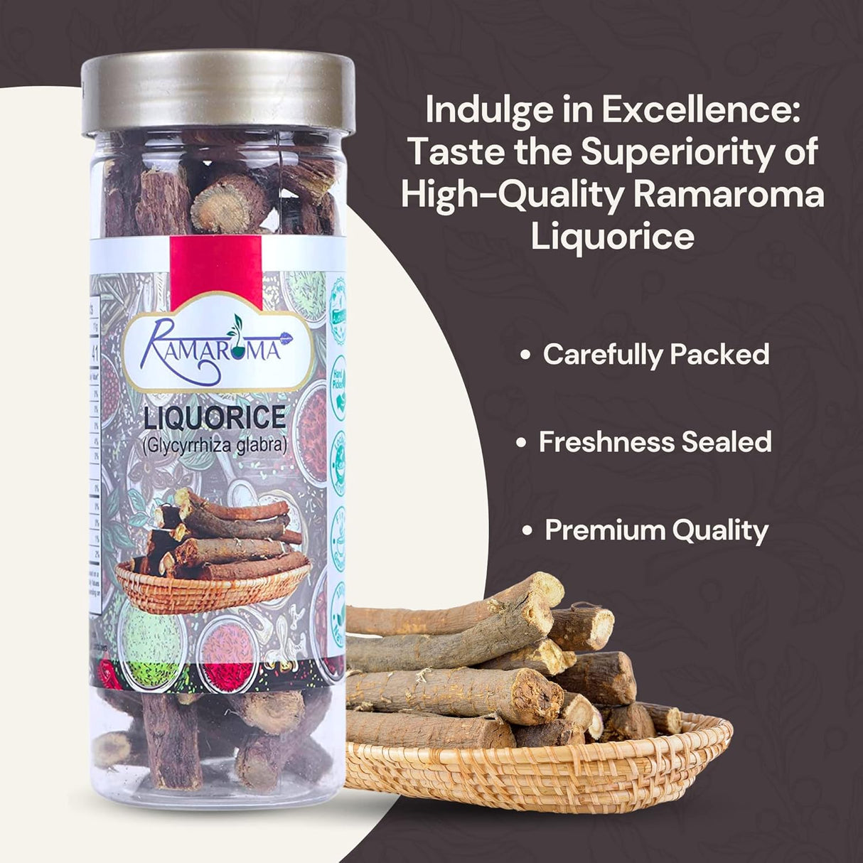 Raíz de Regaliz Orgánica | Mulethi | Natural, Vegano, 100g