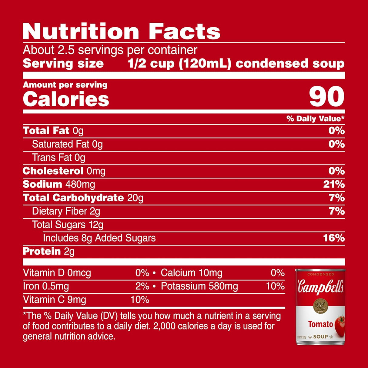 Campbell's Tomato - Sopa condensada de tomate, lata de 10.75 onzas