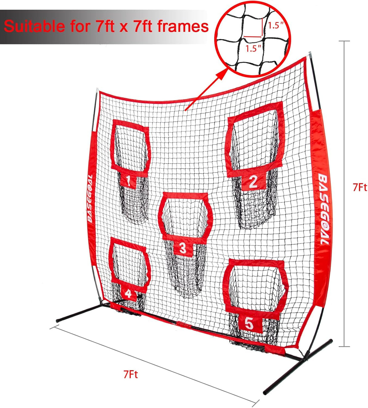 Red de repuesto de fútbol sin nudos para entrenamiento QB