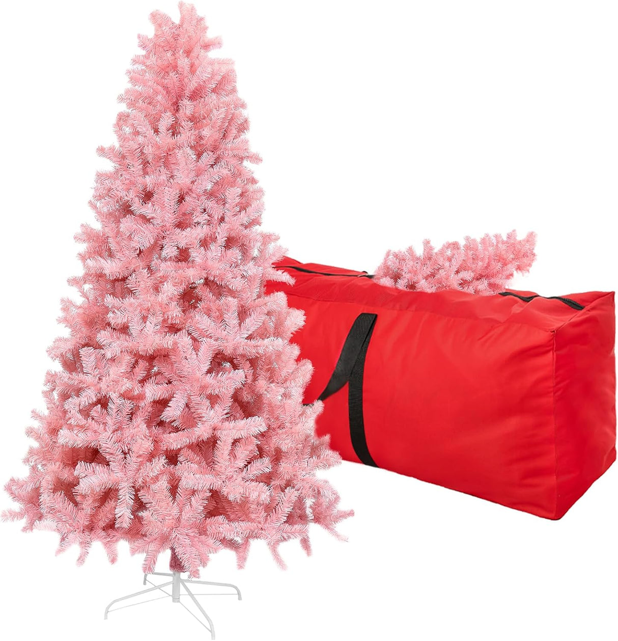 Árbol de Navidad Artificial de 5ft con Base Metálica Plegable