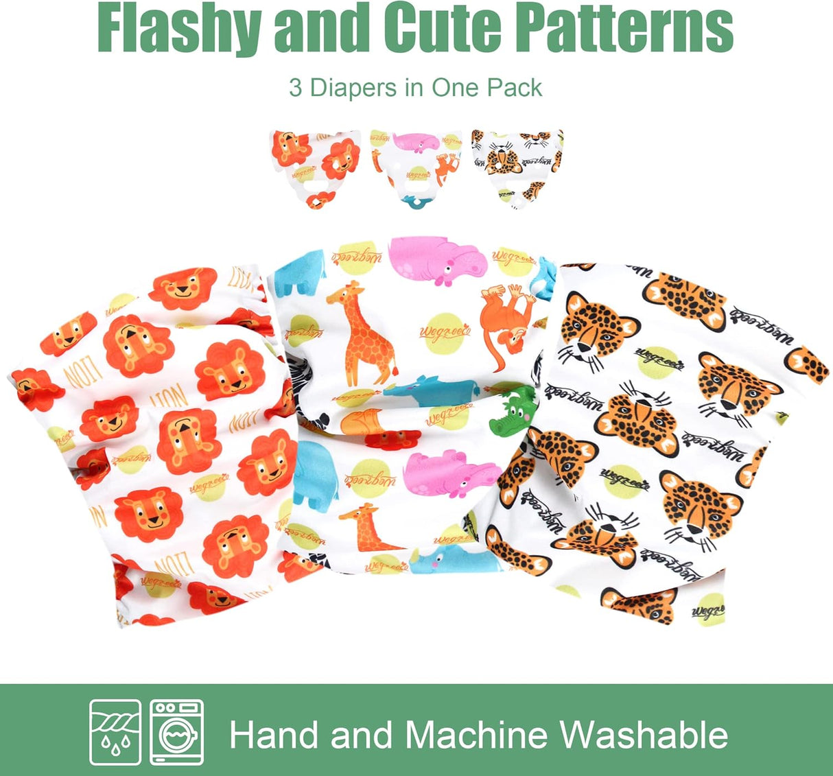 Wegreeco Banda lavable para el vientre para perros(M mágico)