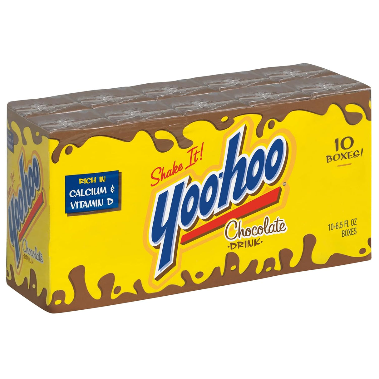 Bebida de Chocolate Yoo-hoo, 6.5 fl oz, 4 Paquetes de 10