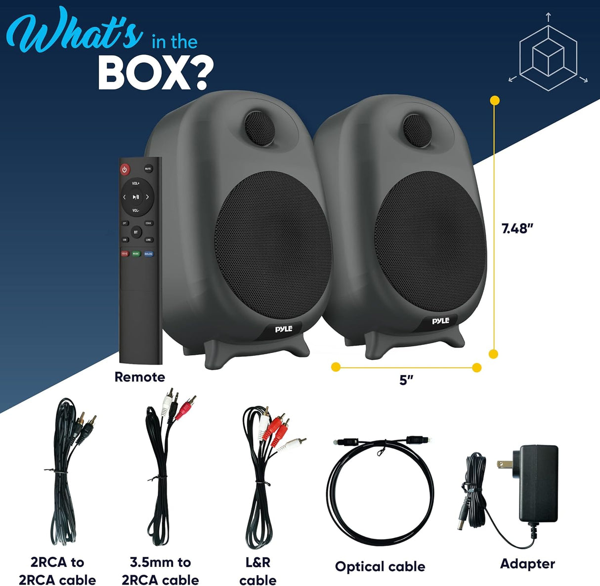 Parlantes Portátiles con Bluetooth de 60 W PYLE-HOME PBKSR40