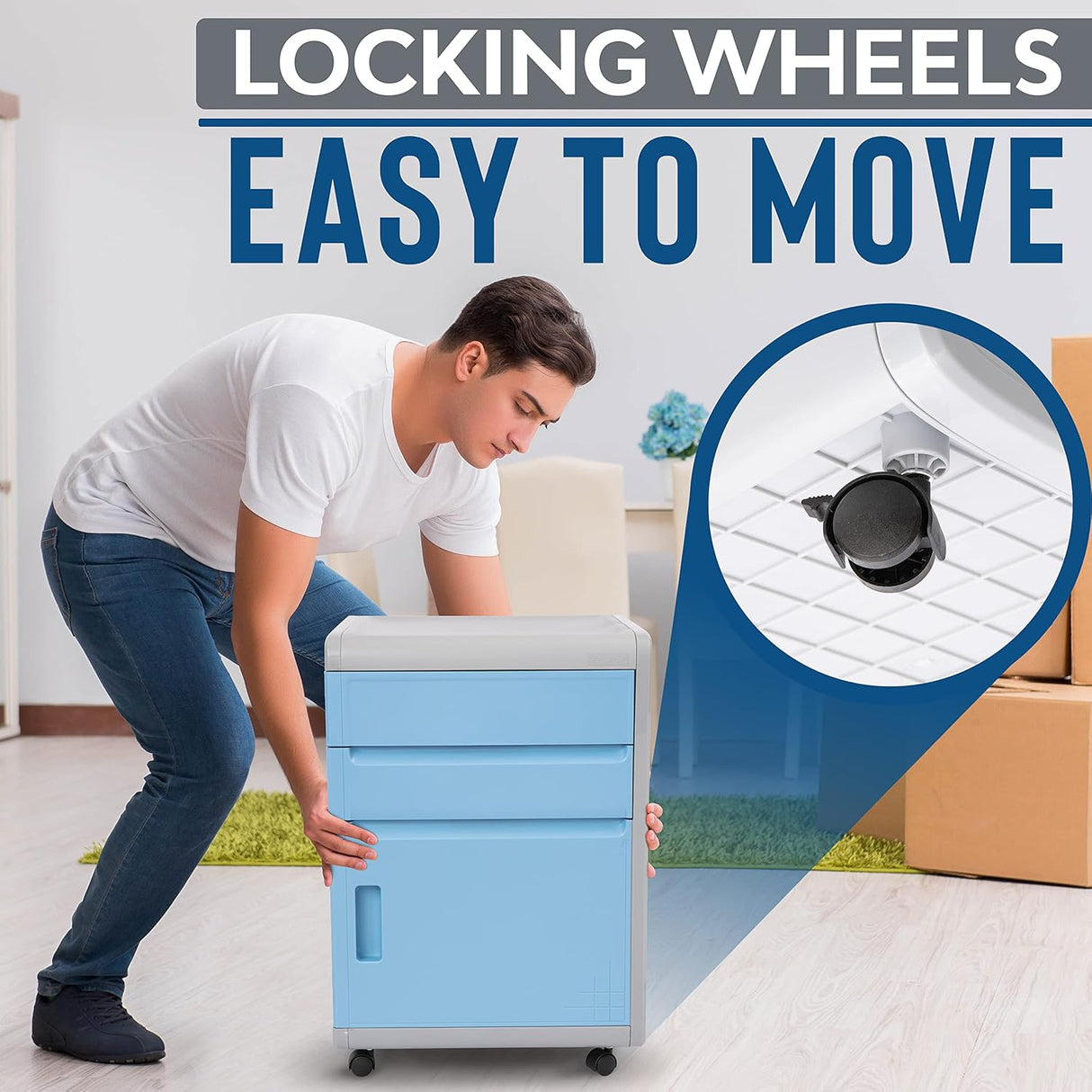 Archivador con 3 compartimentos SERENELIFE SLRLCB28