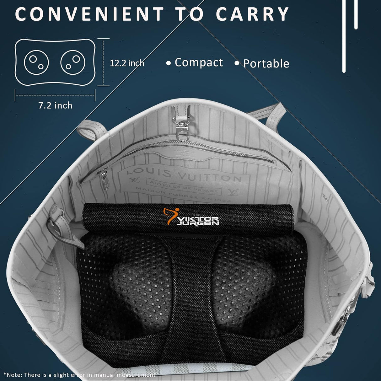 Masajeador VIKTOR JURGEN Shiatsu con Calor y Relaxación