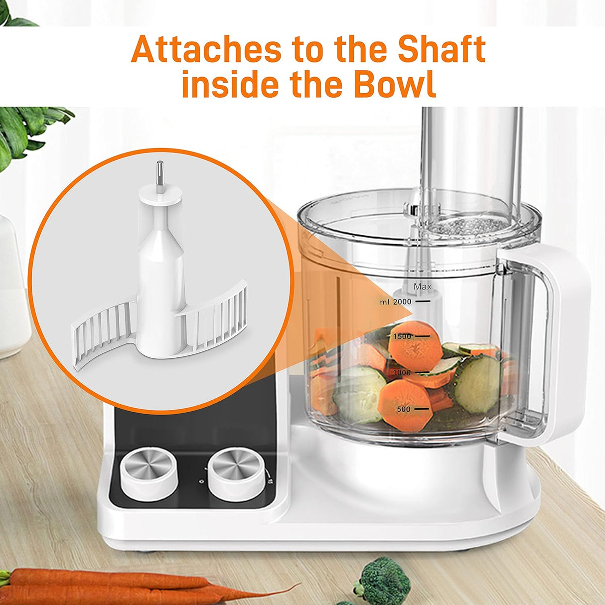 Cuchilla emulsionante para procesador NutriChef NCFP8