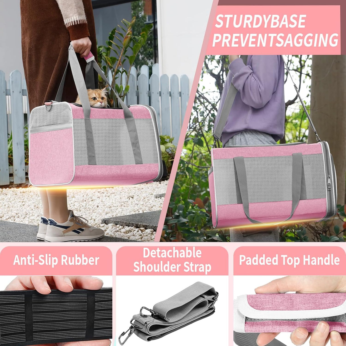 Transportador para Gato Maine Coon y Perro Pequeño, Top Open