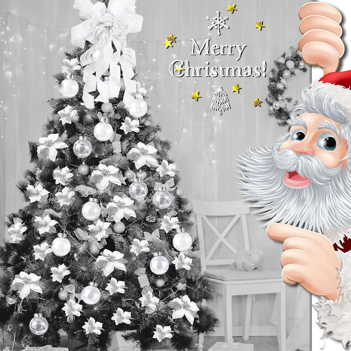 Juego de Decoración de Árbol de Navidad, 49 Pzs, Navidad