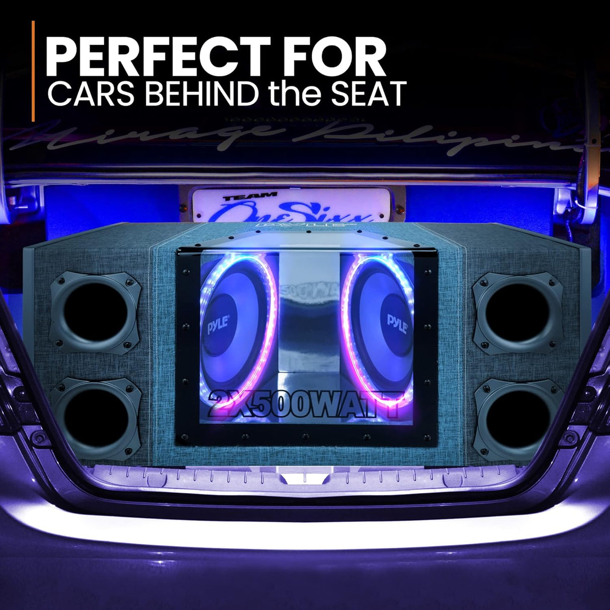 Parlantes Caja de subwoofer ventilado PYLE