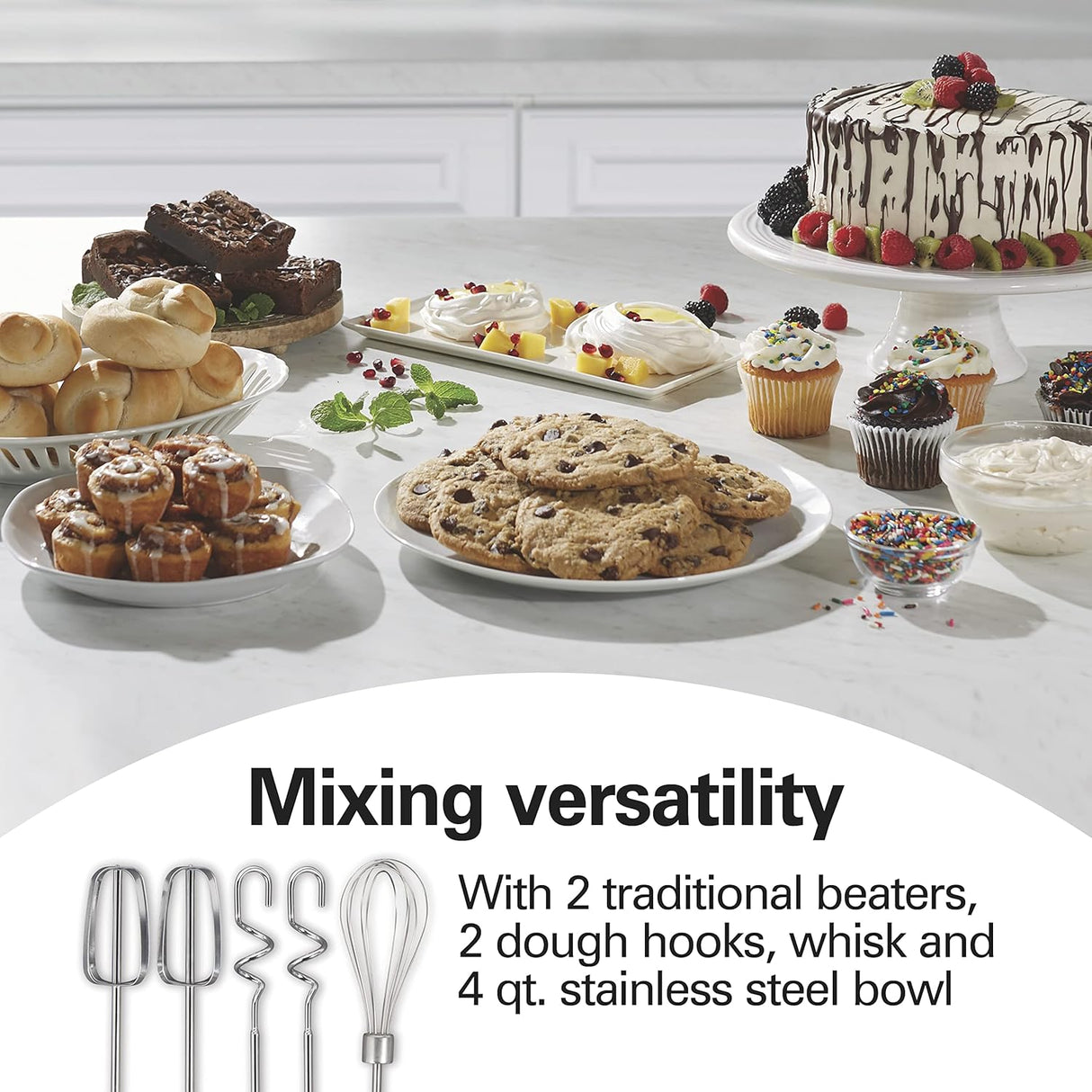 Batidora Hamilton Beach 4 Qt, 6 Velocidades, Modelo 64658