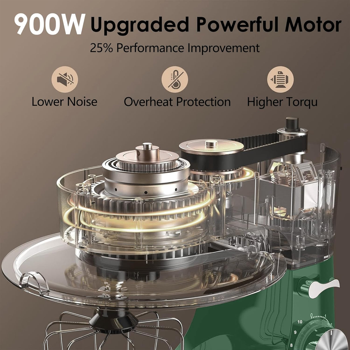 Mezcladora de Cocina Kitchen in the Box 900W 8.5QT 10 Velocidades