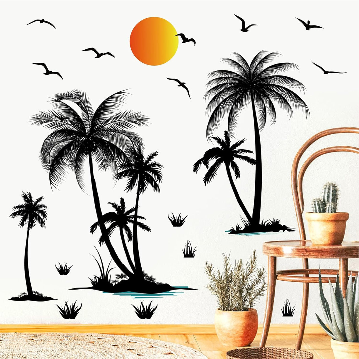 Vinilos Decorativos de Palmera Tropical - Murales para Paredes