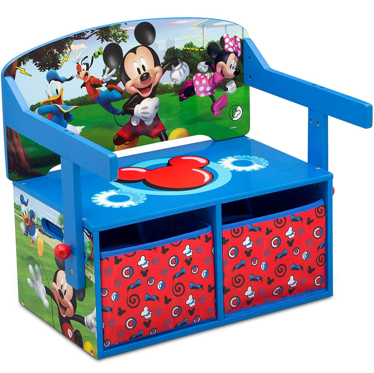 Banco de actividades convertible para niños Mickey Mouse