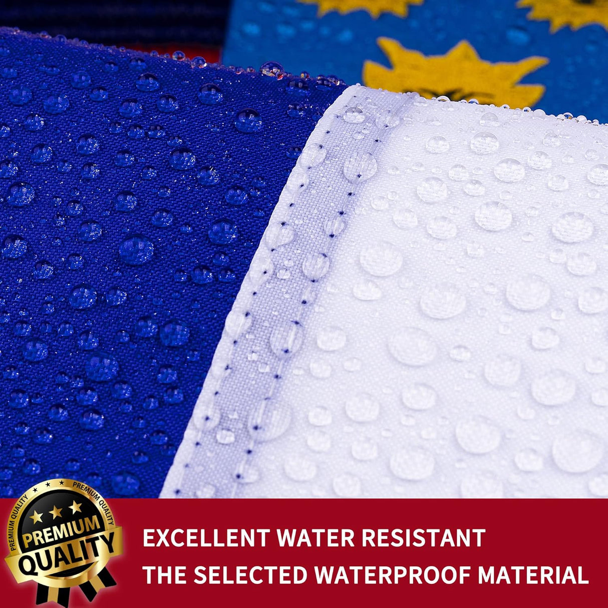 Bandera croata de alta calidad de 3 x 5 pulgadas Bordada