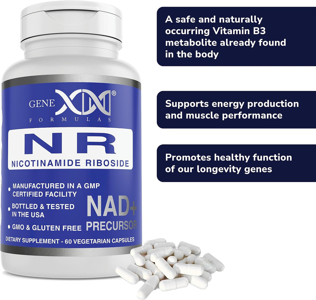 Suplemento NAD Niagen Nicotinamide Riboside reparador de ADN