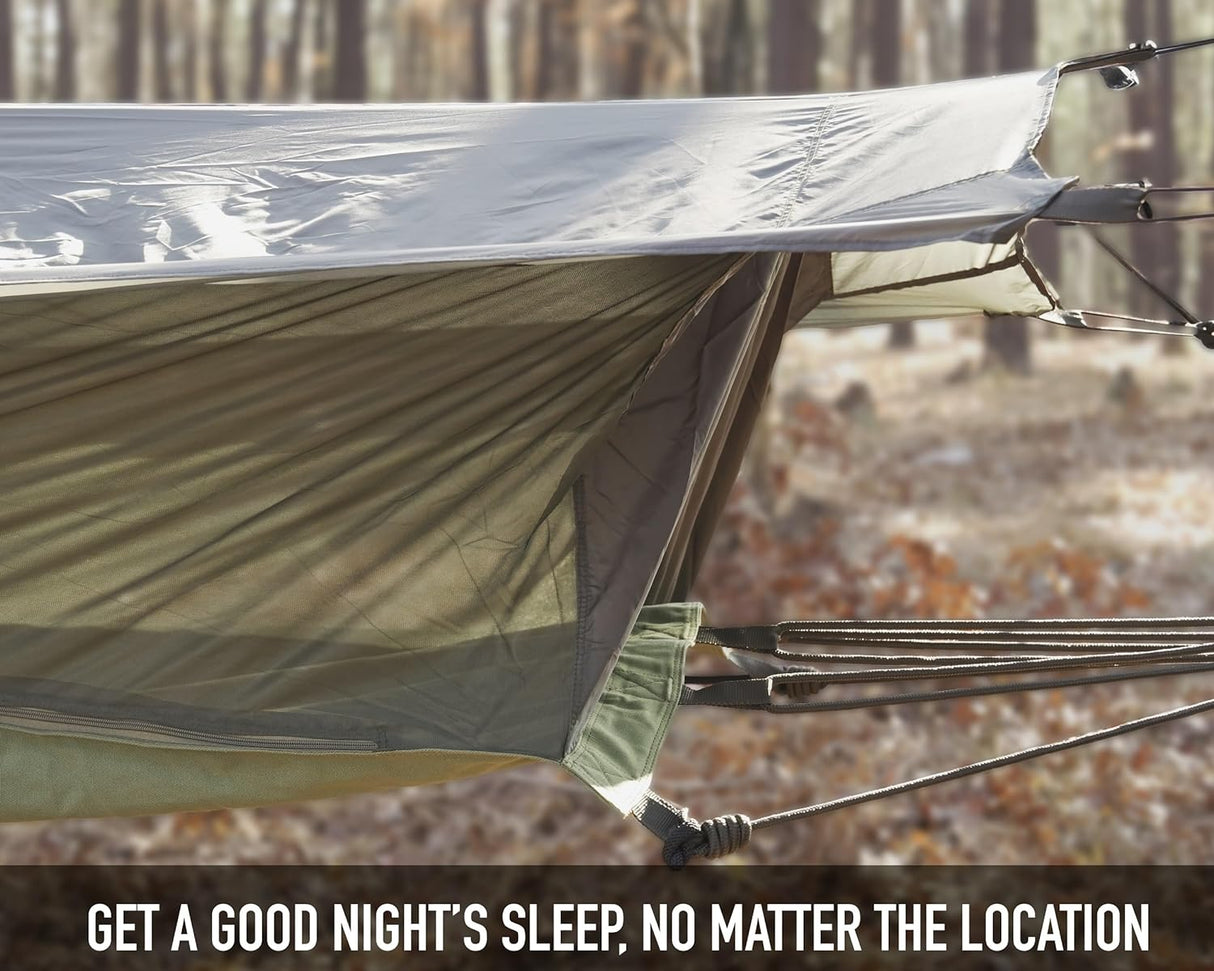 Hamaca de Jungla Rothco con Mosquitera y Techo, Modelo 1