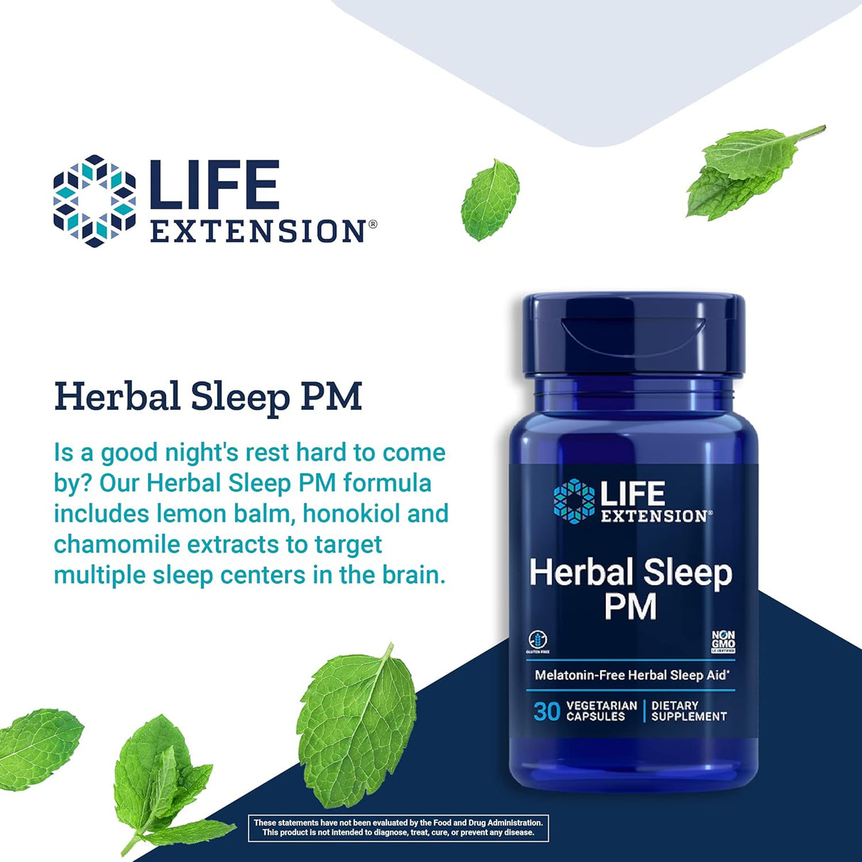 Suplemento natural para dormir sin melatonina Life Extension