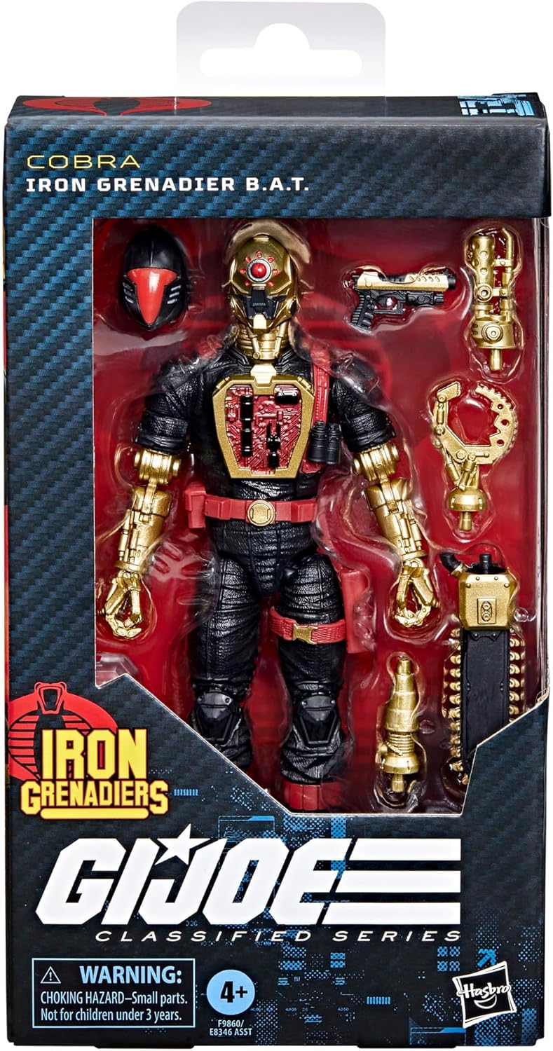 G.I. Joe Figura de Acción #134 Iron Grenadier B.A.T. 6 Pulgadas