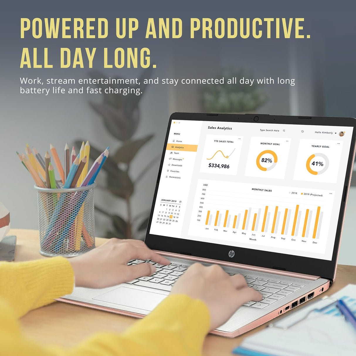 Laptop HP Stream 14 HD, Intel Celeron N4120, 8GB RAM