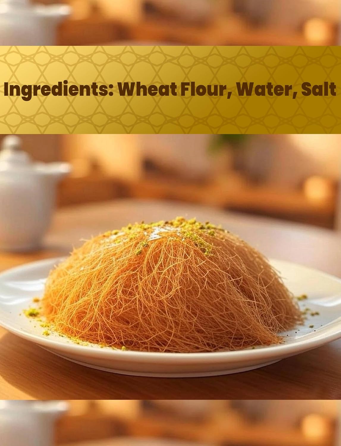 Kadayif Relleno Premium 500gr - Sarah's Candy Factory